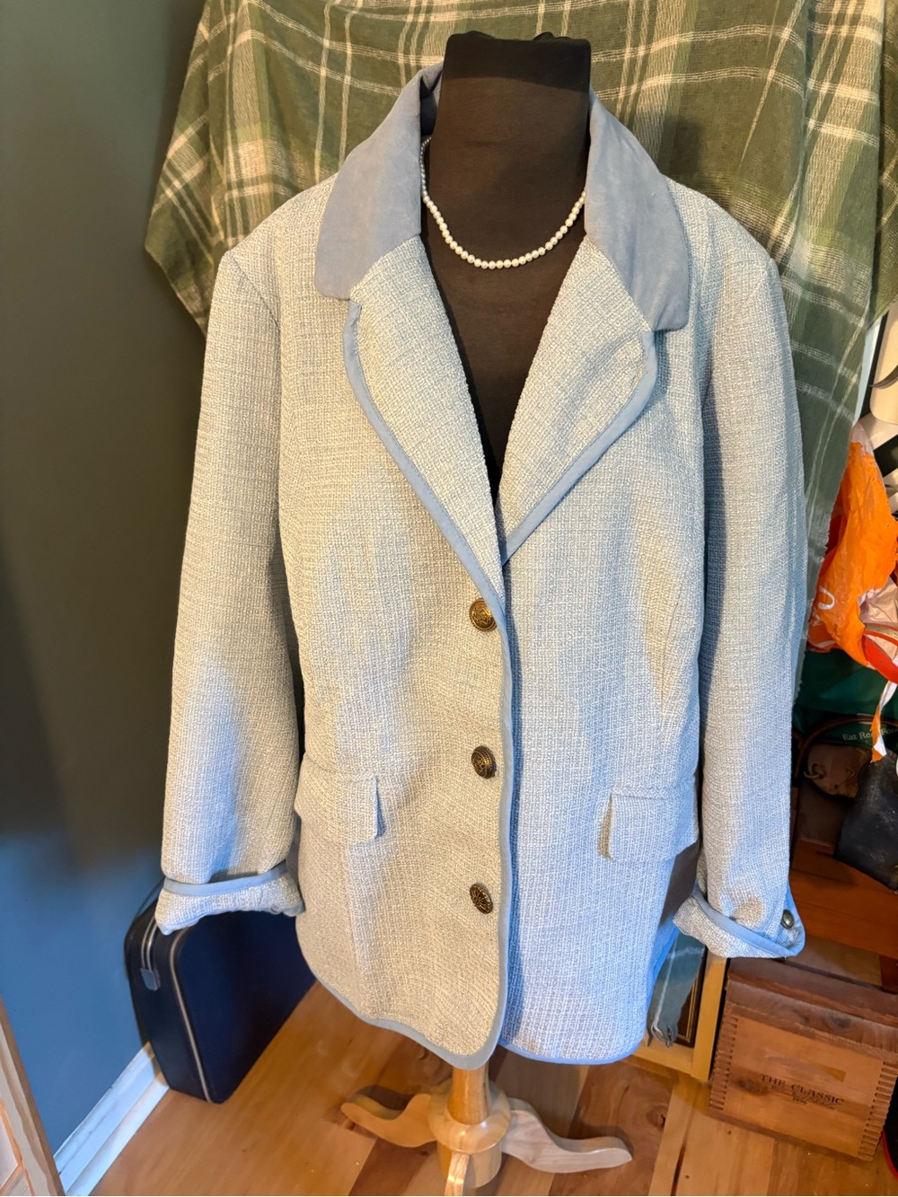 Joe Browns Pale Blue Textured Women's Blazer